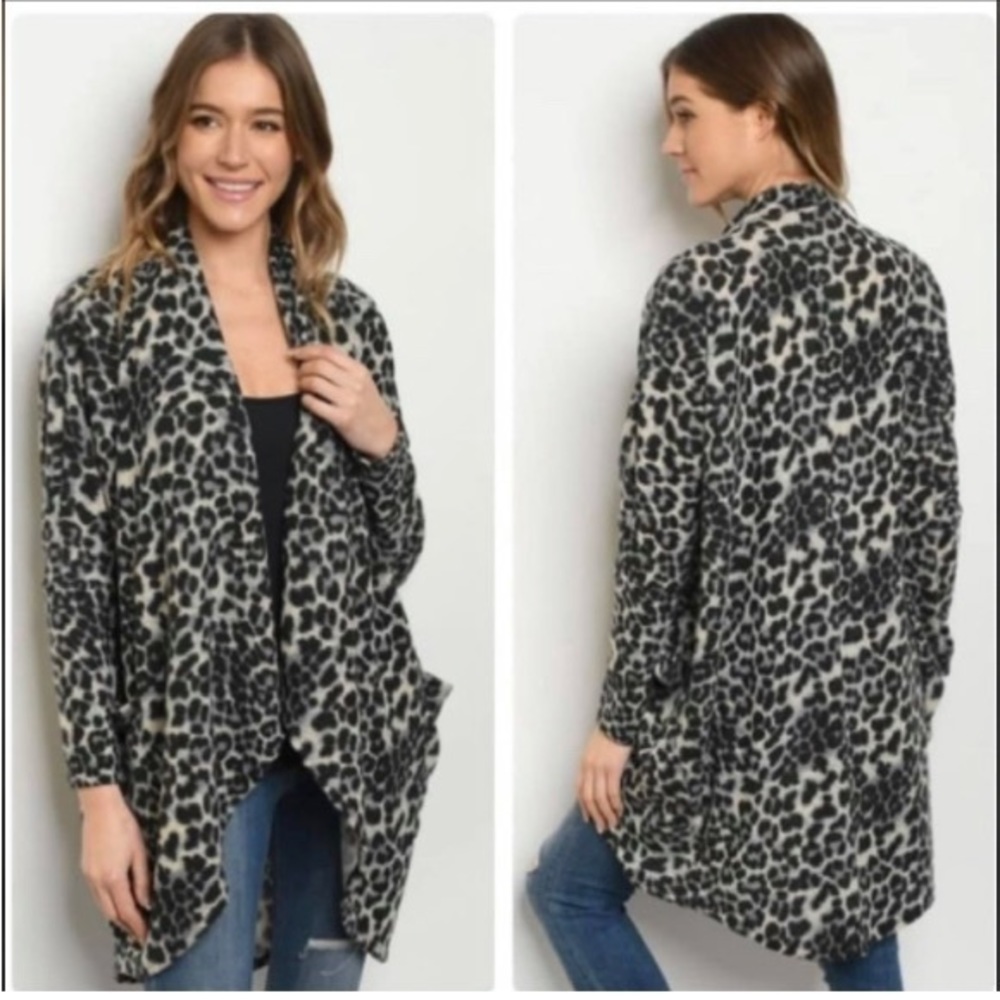 Animal print sweater